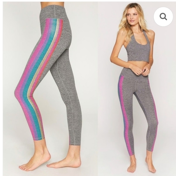 NWOT Spiritual Gangster Women's Grey Essential Leggings Rainbow Size XS - Picture 14 of 15